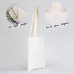 Kitap Çantası - Ham Bez Çanta 20x25 cm - Görsel 2