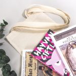 Kitap Çantası - Ham Bez Çanta 20x25 cm - Görsel 7