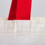 Ham Bez Çanta Kırmızı Kulp 35x40 cm - Görsel 5