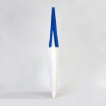 Ham Bez Çanta Saks Mavi Kulp 35x40 cm - Görsel 5