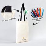 Ham Bez Çanta Siyah Kulp 35x40 cm (Özelleştirilebilir) - Görsel 2