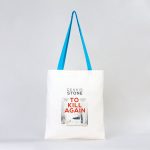 Ham Bez Çanta Turkuaz Kulp 35x40 cm (Özelleştirilebilir) - Görsel 6