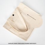 LUX Kanvas Çanta Ham Kulp - Ön Cepli, Çıtçıtlı 40x35x10cm - Görsel 7