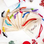 Mutlu Yıllar Hediye Paketi Baskılı Bez Kese - Renkli İp (Özelleştirilebilir) - Görsel 3