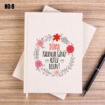 Kanvas Defter 14x20 cm - Kadınlar Günü Temalı - Görsel 9