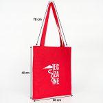 Kanvas Çanta Kırmızı 35 x 40 cm (Özelleştirilebilir) - Görsel 2