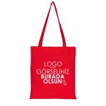 Kanvas Çanta Kırmızı 35 x 40 cm (Özelleştirilebilir)