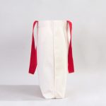 Kanvas Plaj Çantası Kırmızı Kulp 48x41x10 cm - Görsel 6