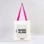 Kanvas Çanta Fuşya Kulp - İç Cepli (Özelleştirilebilir) - Görsel 2