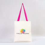 Kanvas Çanta Fuşya Kulp - İç Cepli (Özelleştirilebilir) - Görsel 3