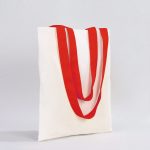 Kanvas Çanta Kırmızı Kulp - İç Cepli - 35x40 cm - Görsel 11