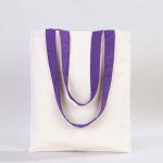 Kanvas Çanta Mor Kulp - İç Cepli (Özelleştirilebilir) - Görsel 13