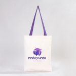 Kanvas Çanta Mor Kulp - İç Cepli (Özelleştirilebilir) - Görsel 3