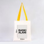 Kanvas Çanta Sarı Kulp - İç Cepli (Özelleştirilebilir) - Görsel 2