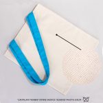 Kanvas Çanta Turkuaz Kulp - İç Cepli (Özelleştirilebilir) - Görsel 8