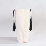 Kanvas Plaj Çantası Siyah Kulp 48x41x10 cm - Görsel 5