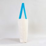 Kanvas Plaj Çantası Turkuaz Kulp 48x41x10 cm ( Özelleştirilebilir) - Görsel 9