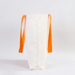 Kanvas Plaj Çantası Turuncu Kulp 48x41x10 cm - Görsel 5