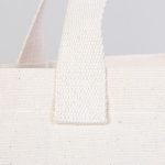 Modern Kanvas Çanta - Dıştan Örgü Kulp 45x35x8 cm - Görsel 9