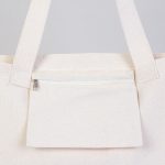 Modern Kanvas Çanta - Dıştan Örgü Kulp 45x35x8 cm - Görsel 10