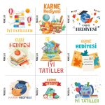 Karne Günü Hediyesi Lacivert Gabardin Bez Çanta – 35x40 cm - Görsel 5