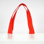 Tela Çanta Ultrasonik - Kırmızı Kulplu - Taban Körüklü 45x36x10cm - Görsel 7