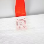 Tela Çanta Ultrasonik - Kırmızı Kulplu - Taban Körüklü 45x36x10cm - Görsel 8