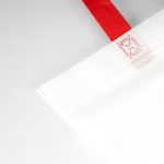 Tela Çanta Ultrasonik - Kırmızı Kulplu - 35x40cm (Körüksüz) - Görsel 6