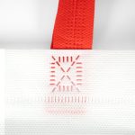 Tela Çanta Ultrasonik - Kırmızı Kulplu - 35x40cm (Körüksüz) - Görsel 7