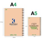 Kraft Metal Spiralli Defter - Görsel 4