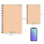 Kraft Metal Spiralli Defter - Görsel 6