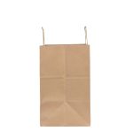 Kraft Kağıt Çanta - Burgu Saplı 27x20x31 cm-Tek renk Baskılı (Özelleştirilebilir) - Görsel 4