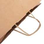 Kraft Kağıt Çanta - Burgu Saplı 27x20x31 cm-Tek renk Baskılı (Özelleştirilebilir) - Görsel 6