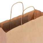 Burgu Saplı Kraft Kağıt Çanta - 32x12x41 cm - Görsel 5