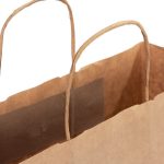 Burgu Saplı Kraft Kağıt Çanta - 32x12x41 cm (Özelleştirilebilir) - Görsel 6