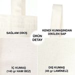 Süblimasyon Ham Bez Çanta - Lamineli 35x40 cm - Görsel 3