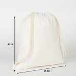 Süblimasyon Büzgülü Sırt Çantası - Lamineli 35x40 cm - Görsel 2