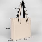 LUX Kanvas Çanta - Ön Cepli, Fermuarlı 40x35x10cm - Görsel 2