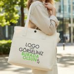 LUX Kanvas Çanta Ham Kulp- 40x35x10cm (Özelleştirilebilir)