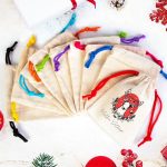 Yeni Yıl Hediyelikleri Bez Kese - Renkli İp (Özelleştirilebilir) - Görsel 3