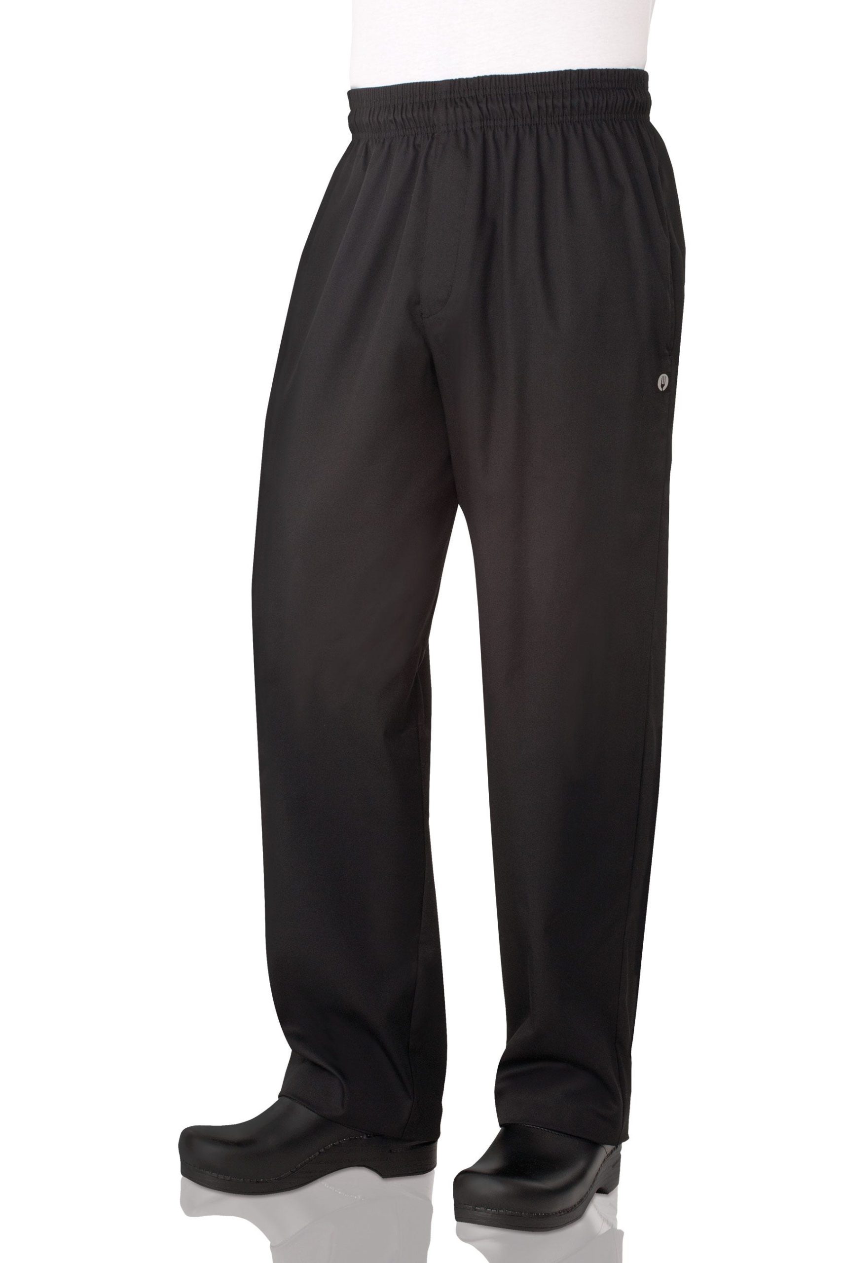 nbbz-blk_sf_1 Essential Baggy Zip-Fly Chef Pants - Görsel 1