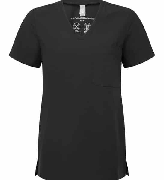 Likralı Kadın Hemşire Ve Doktor Forması Scrubs Hastane Üniforması Üst