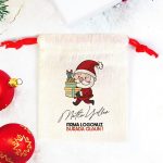 Yılbaşı Hediyesi Mutlu Yıllar Noel Baba Baskılı 4 - Renkli İp (Özelleştirilebilir) - Görsel 2