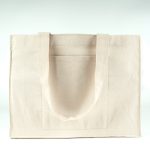 Tam Körüklü Kanvas Çanta - Cepli - 45x35x10 cm - Görsel 6