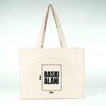 Tam Körüklü Kanvas Çanta - Cepli - 45x35x10 cm (Özelleştirilebilir) - Görsel 5