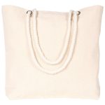 Kanvas Plaj Çantası - Halat Kulplu - Görsel 2