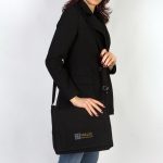 Siyah Kanvas Postacı Çantası (Özelleştirilebilir) - Görsel 8