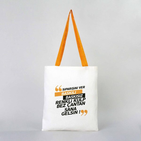 Ham Bez Çanta Hardal Kulp 35x40 cm (Özelleştirilebilir)