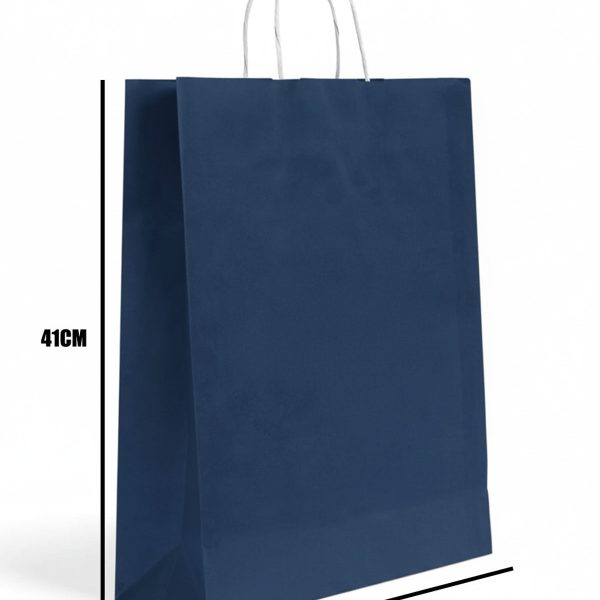 Burgu Saplı Renkli Kraft Kağıt Çanta Min 1000 Adet