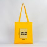 Gabardin Bez Çanta Sarı 35x40 cm (Özelleştirilebilir) - Görsel 3